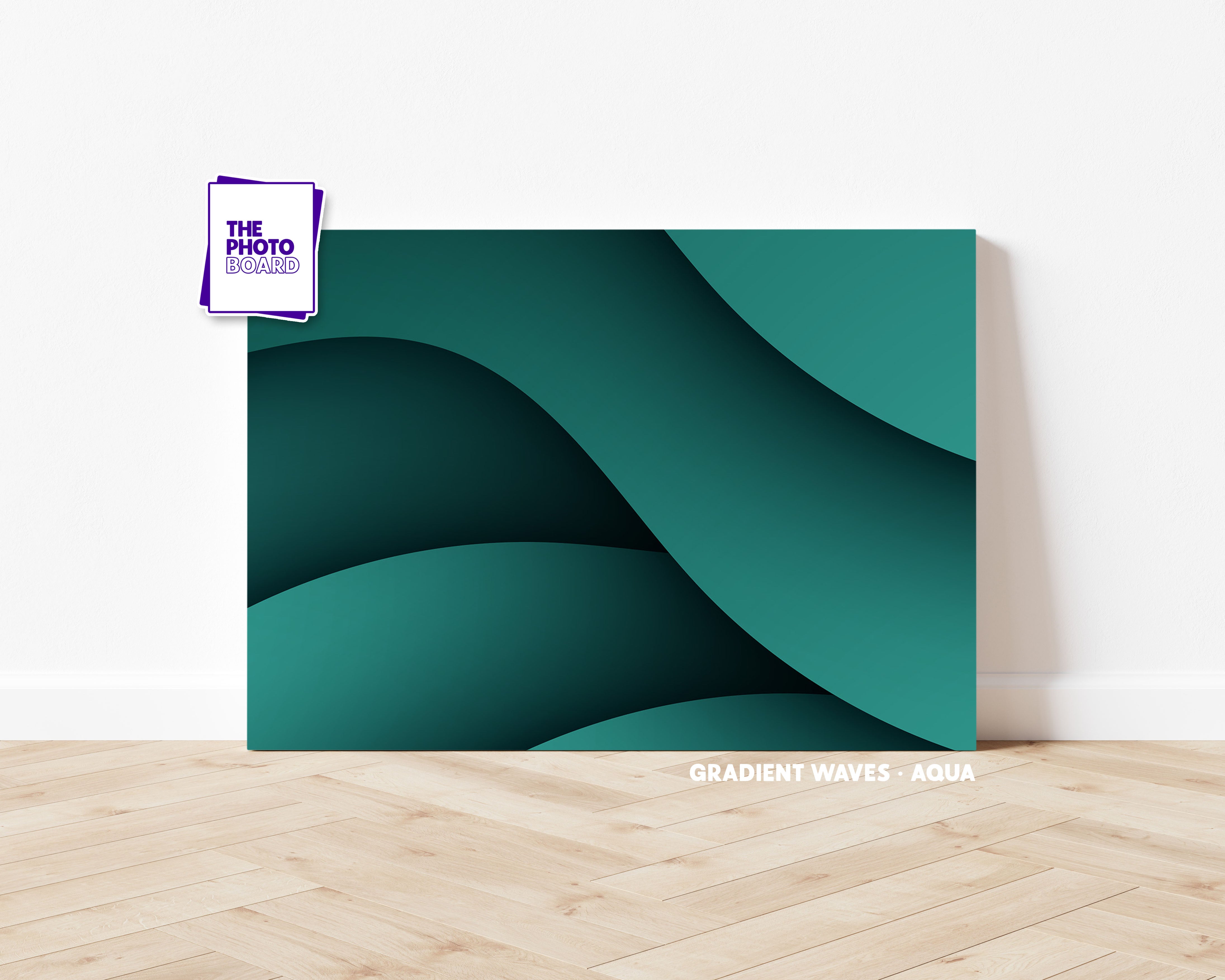 Gradient Waves | Aqua