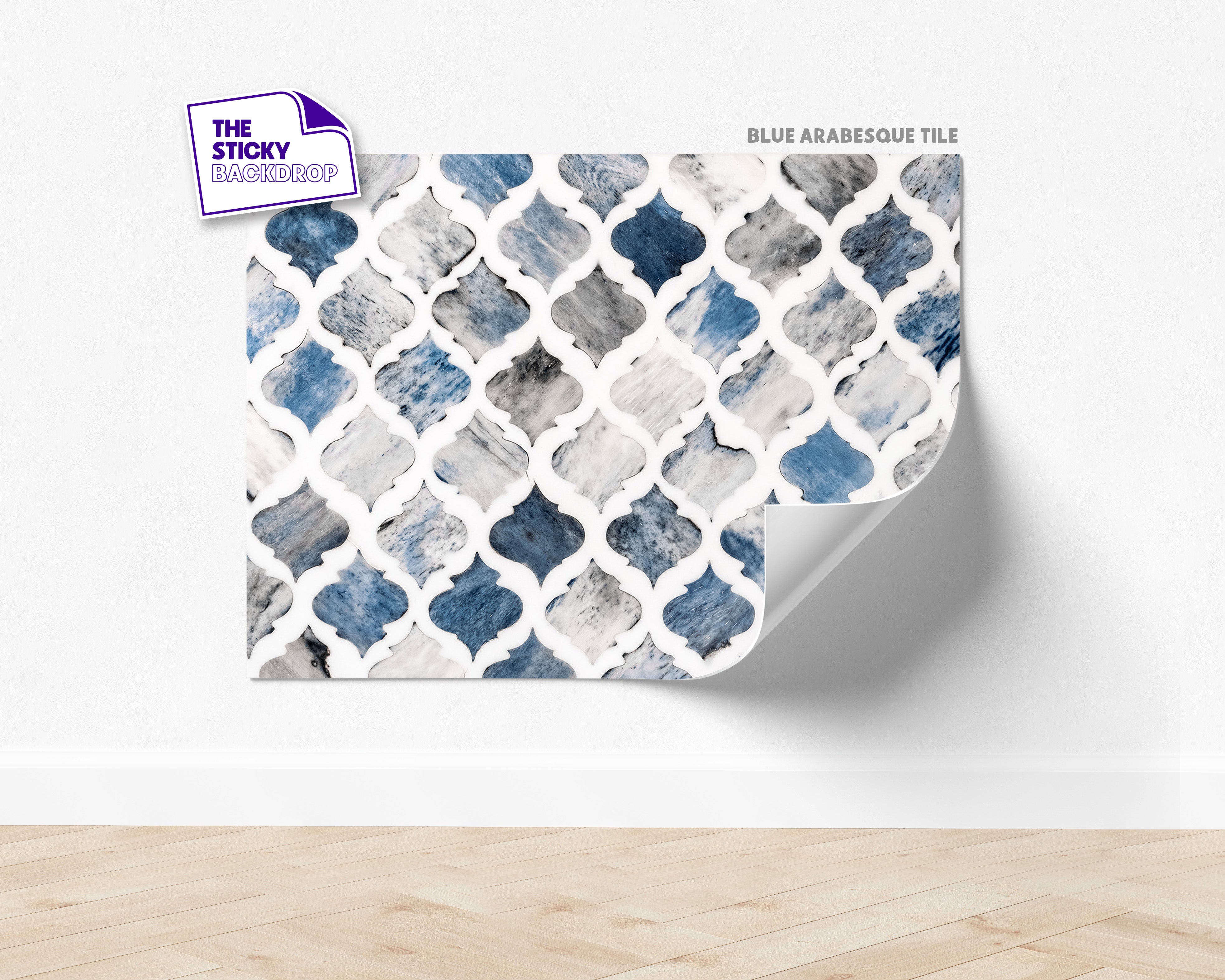 Blue Arabesque Tile