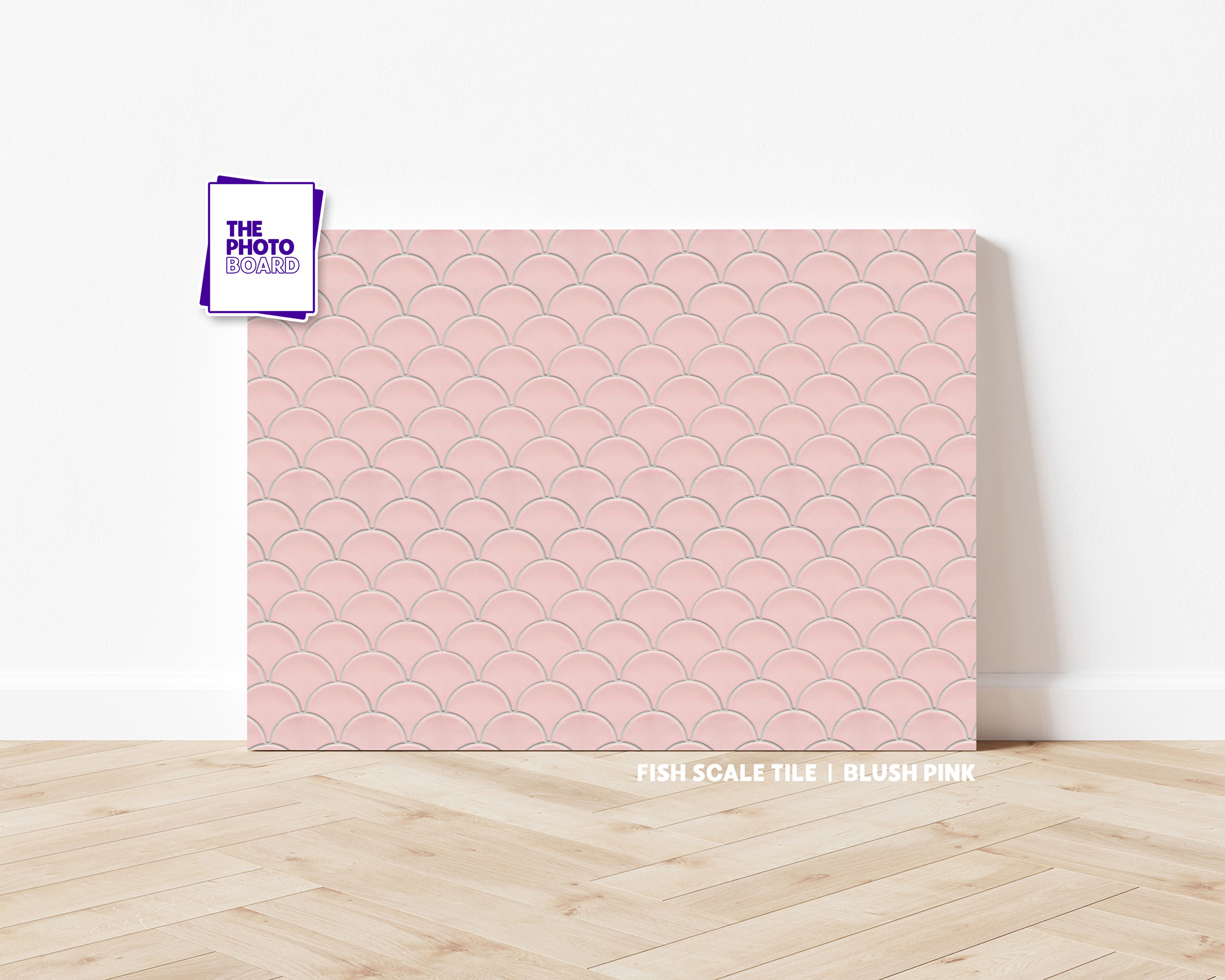 Fish Scale Tile - Blush Pink