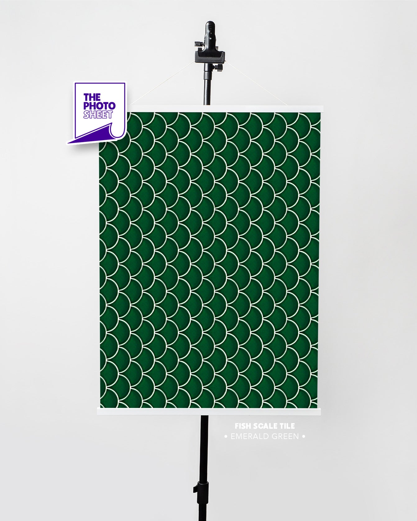 Fish Scale Tile - Emerald Green