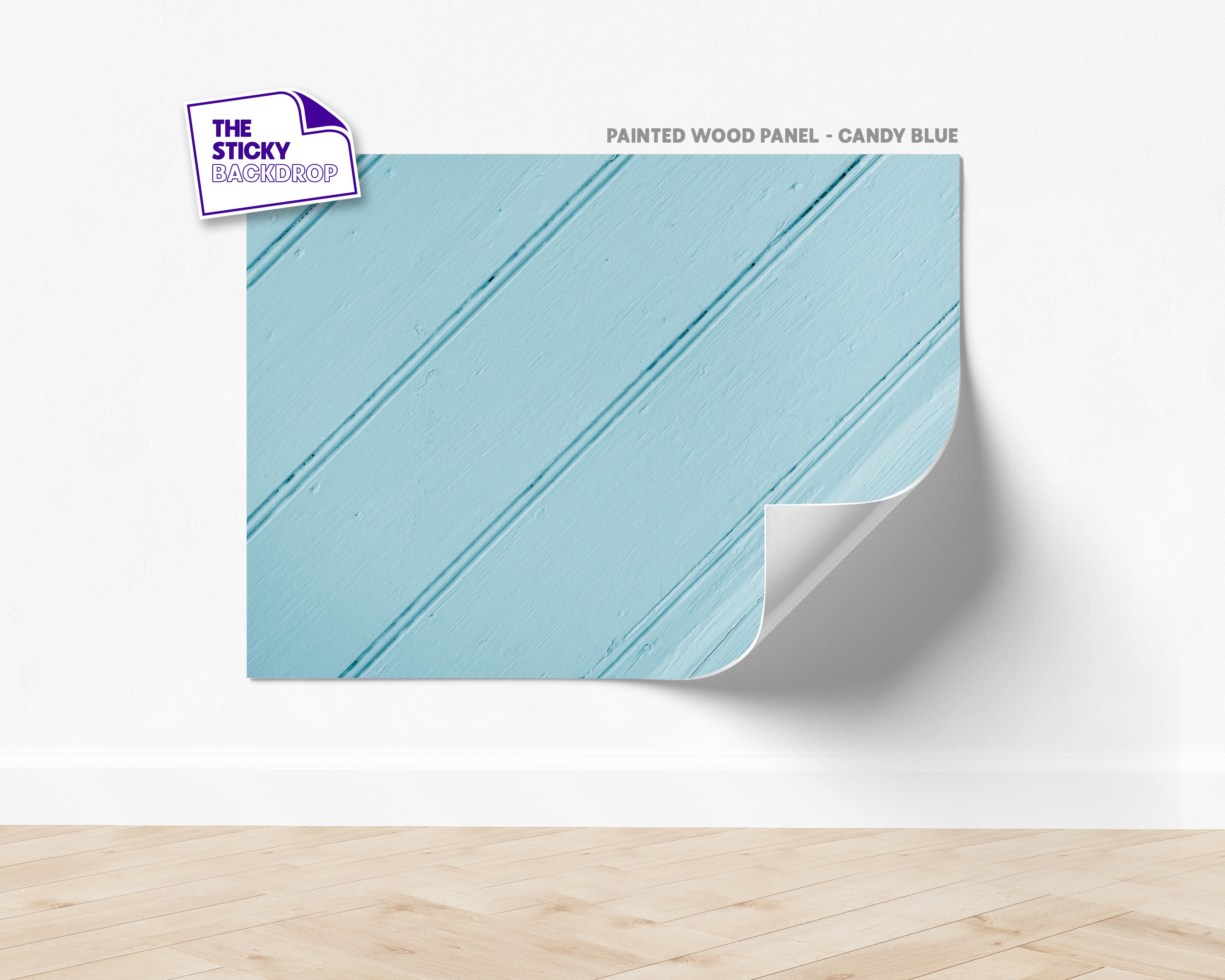 Painted Wood Panel | Candy Blue