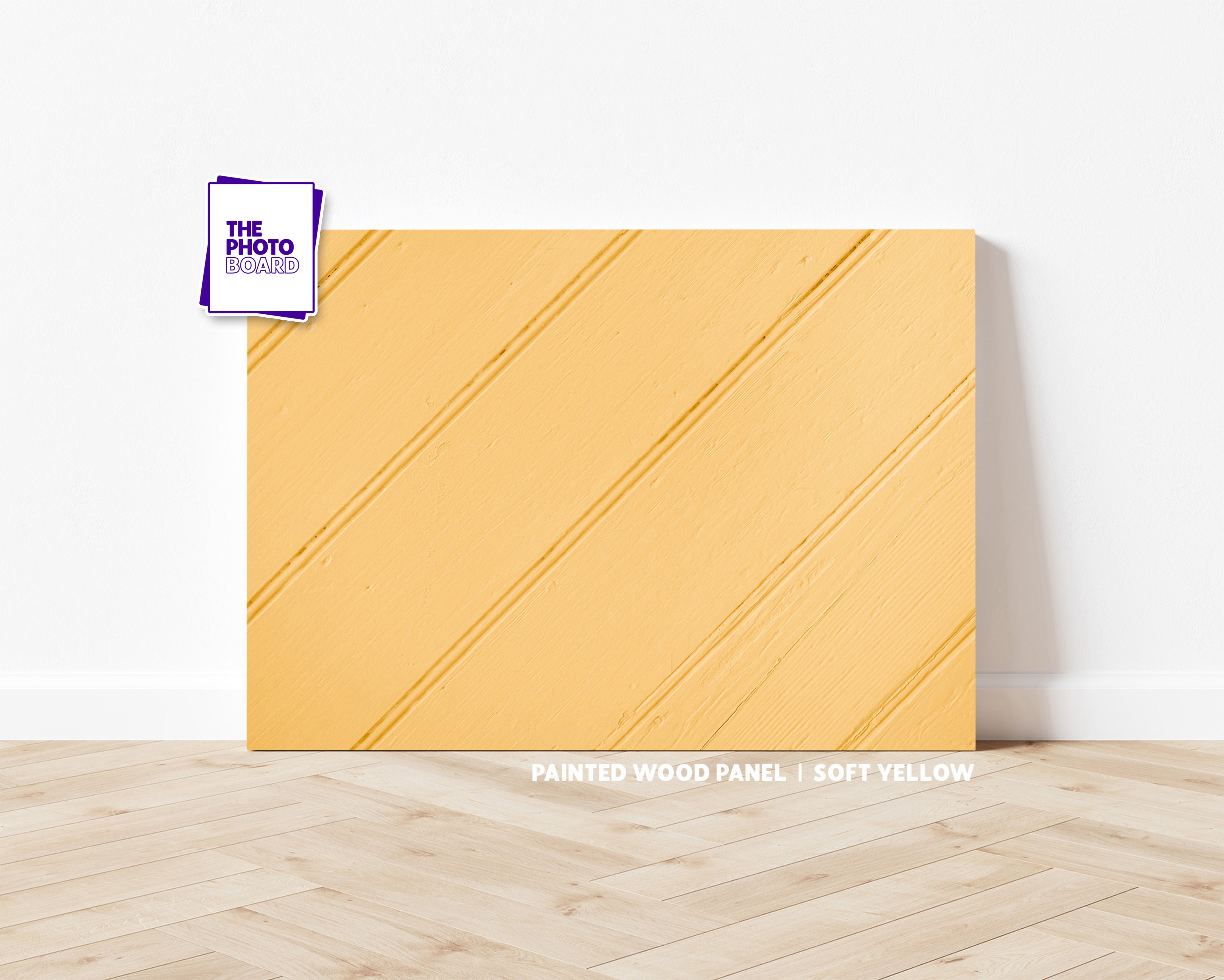 Painted Wood Panel | Soft Yellow