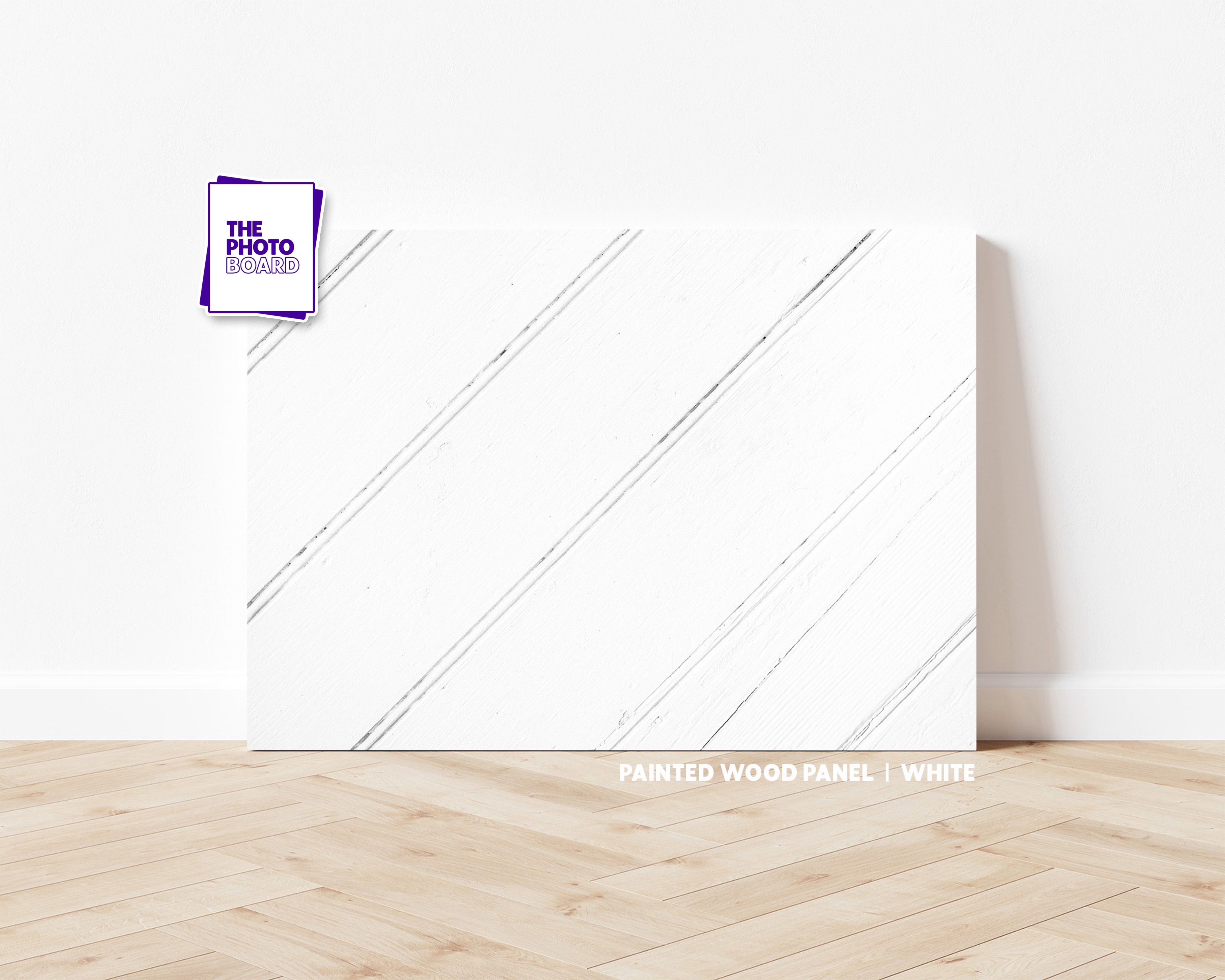 Painted Wood Panel | White